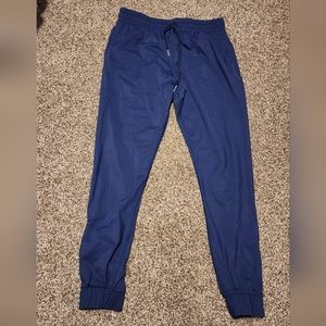 Small Navy Blue Zyia Peak Zipper Joggers